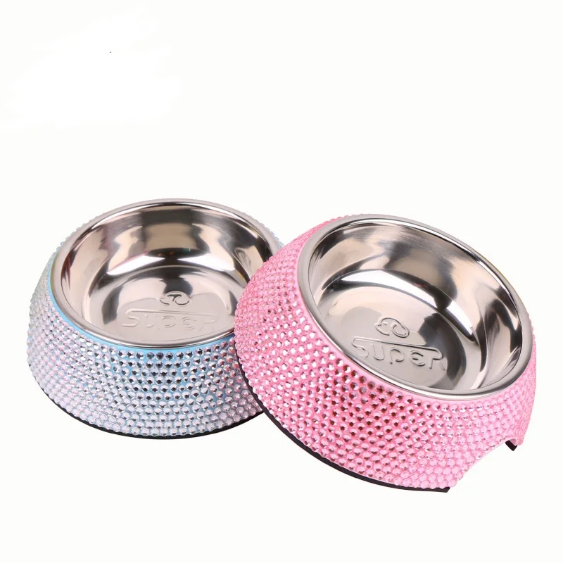 rhinestone dog bowl