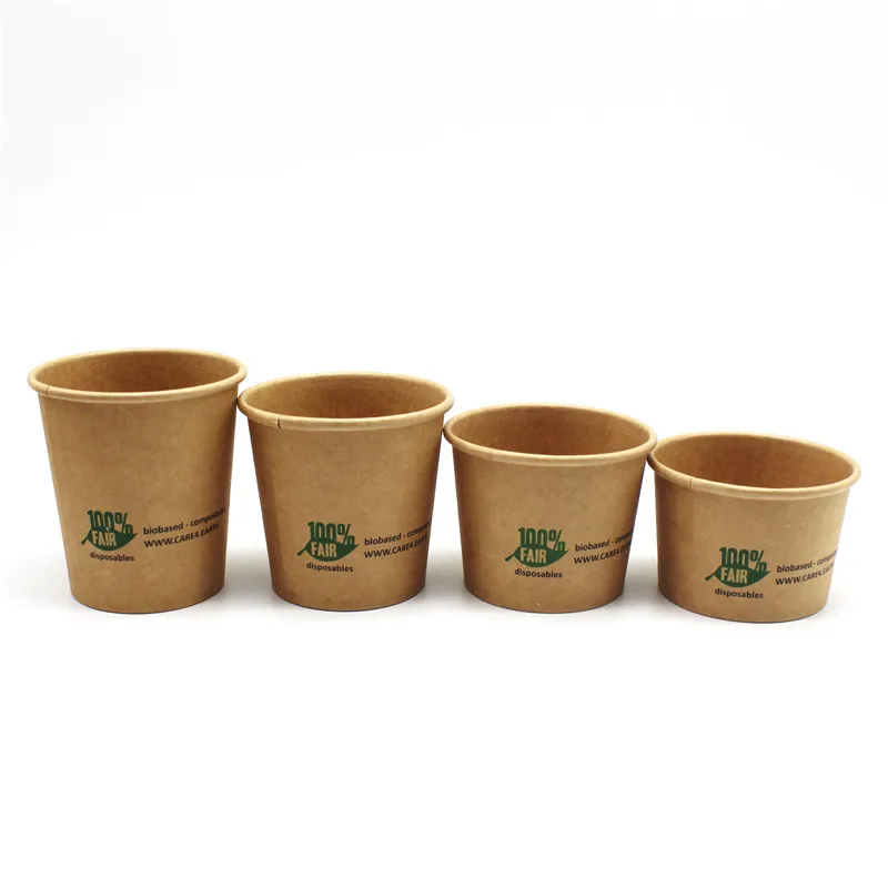 Eco-friendly 30ml Paper Sauce Cups - Biodegradable & Customizable