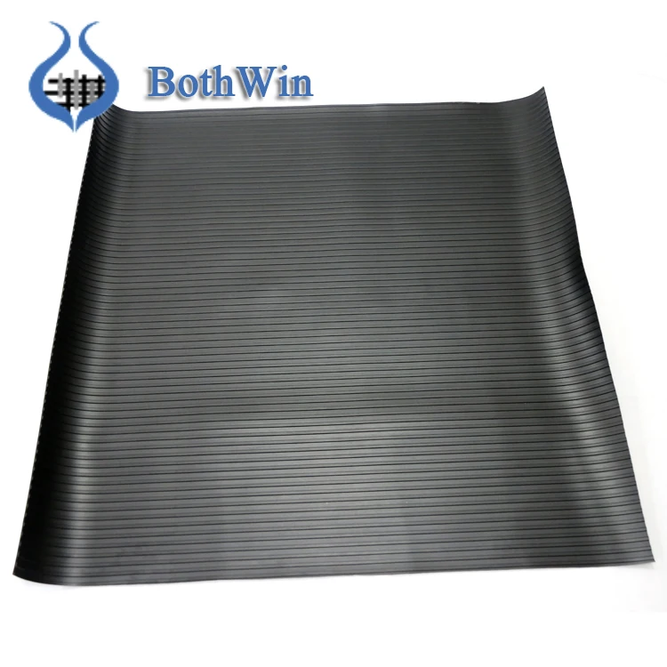 Wide Rib Rubber Sheet 3mm Corrugated Wide Ribbed Rubber Sheets Flooring ...