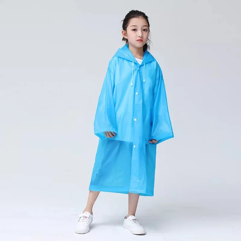 Clear raincoat with black on sale trims