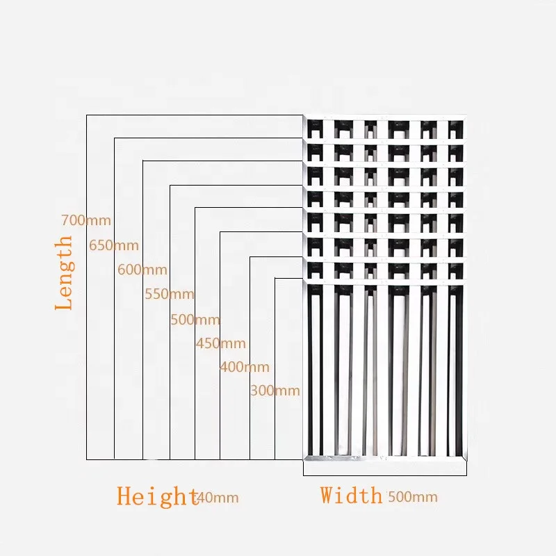 Высококачественная квадратная выхлопная бленда из нержавеющей стали 201 под заказ