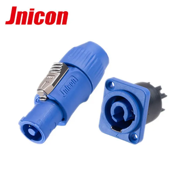 3 Pin Blue Powercon Connector Ip44 IP64 in Indoor and Outdoor LED Screen with Plug and Socket
