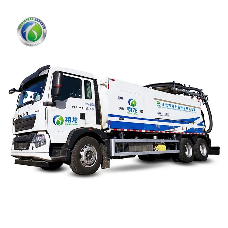 15000L Combi Suction Sewage Sucker Sewer Jetting Trucks with Sludge and Water Tank