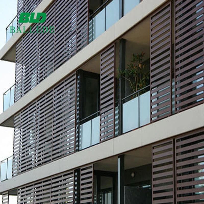 Aluminium Fins Louvres for Building Window Facade Cladding