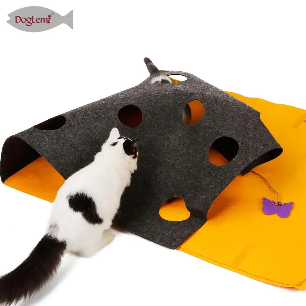 Cat Scratcher Blanket DIY Activity Nature Felt Cat Play Mat