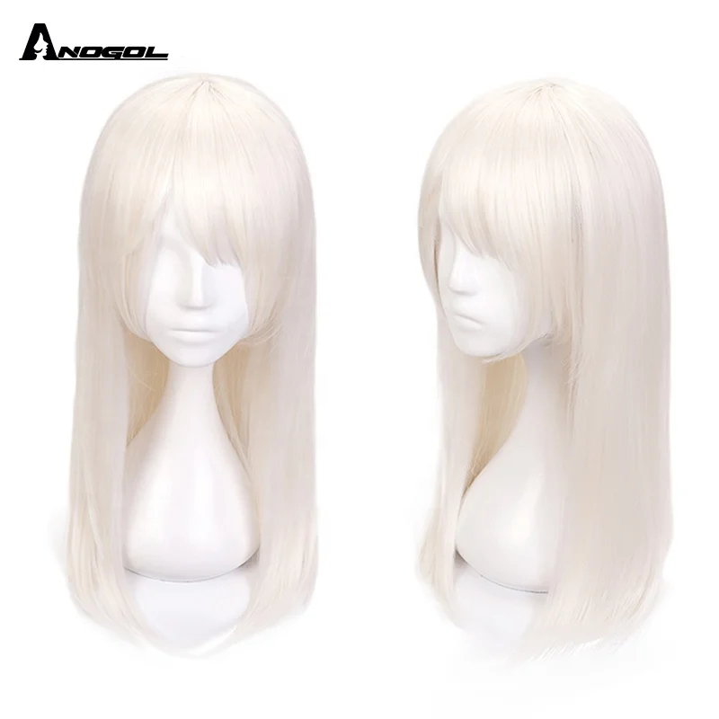 Anogol Kaleid Lót Prisma Illya Cosplay Tóc Giả Dài Straight Platinum Blonde  Tổng Hợp Cosplay Tóc Giả Nhiệt Thân Thiện Cho Halloween - Buy Kaleid Lót  Prisma Illya Tóc Giả,Tóc Vàng Tóc