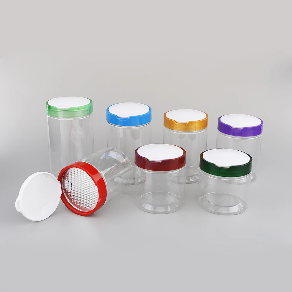Buy Wholesale China 500ml Clear Round Pet Plastic Candy Jar