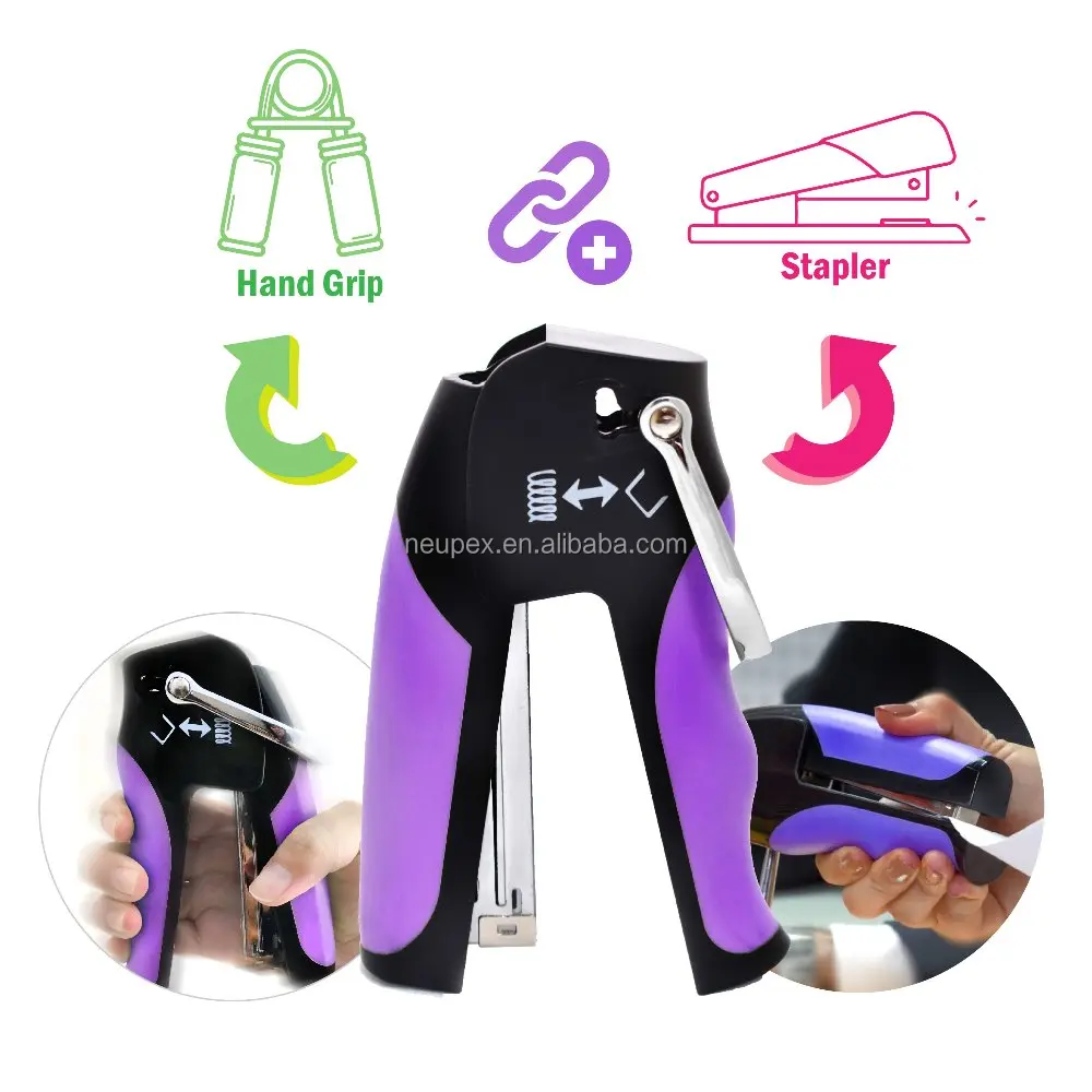 New Design Patented Premium Stapler with 15lb Exercise Hand Gripper for ...