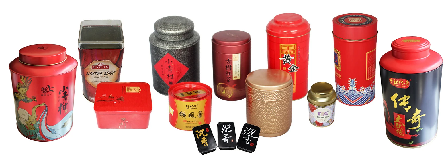 Empty Metal Canister Tea Box Packaging Wholesale Tea Tins With Lid