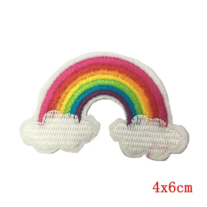 High Quality 3D Custom Embroidered LGBT Rainbow Patches Iron-On Applique for Pride Clothing