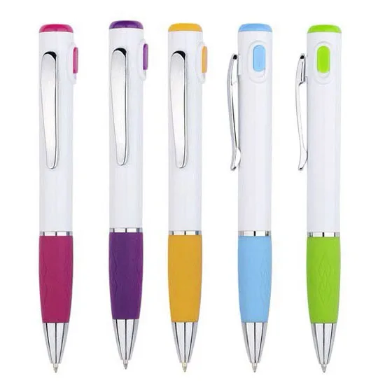 Китайский завод популярная новинка светящаяся в темноте рекламная ручка с фонариком