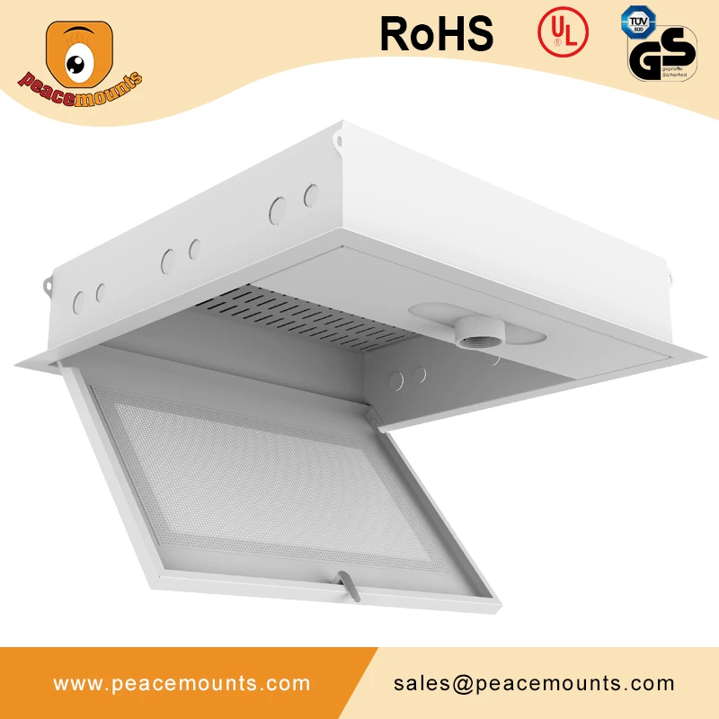 Extension Arm Security Retractable Projector Ceiling Mount Locking Storage Case