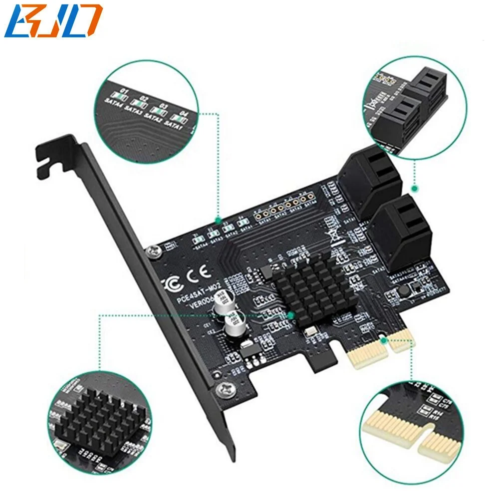 PCIE Naar USB 3.2 Gen 2-uitbreidingskaart, 10 Gbps PCIE USB A- en USB C