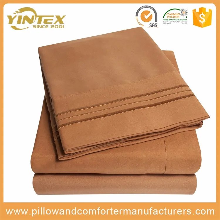 4 шт. набор простыней из микрофибры с наволочкой серии