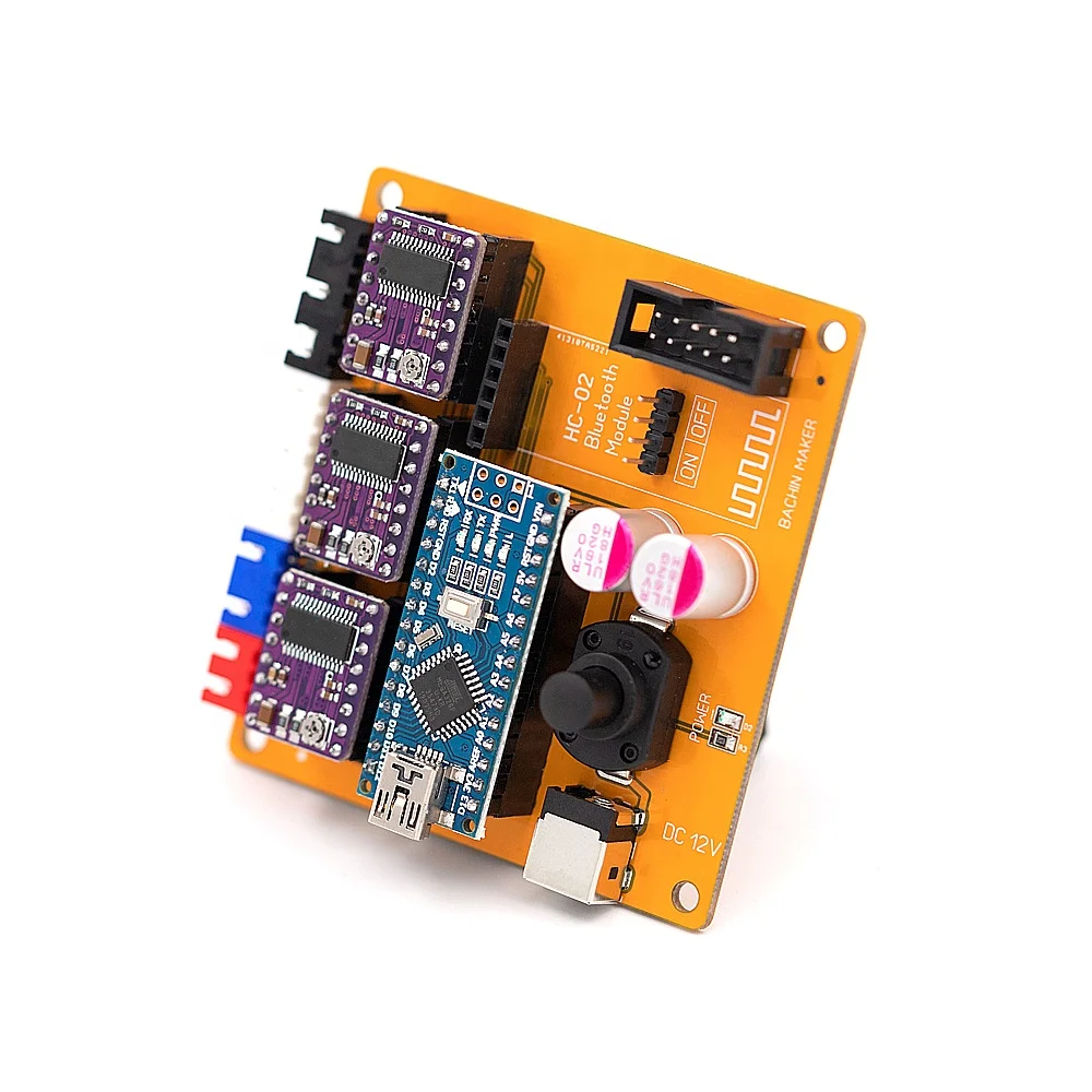 BACHIN 2022 High Quality Pcb 2axis Control Board for Diy Mini Laser Engraving Machine Cnc Cutter Electrical Control Panel