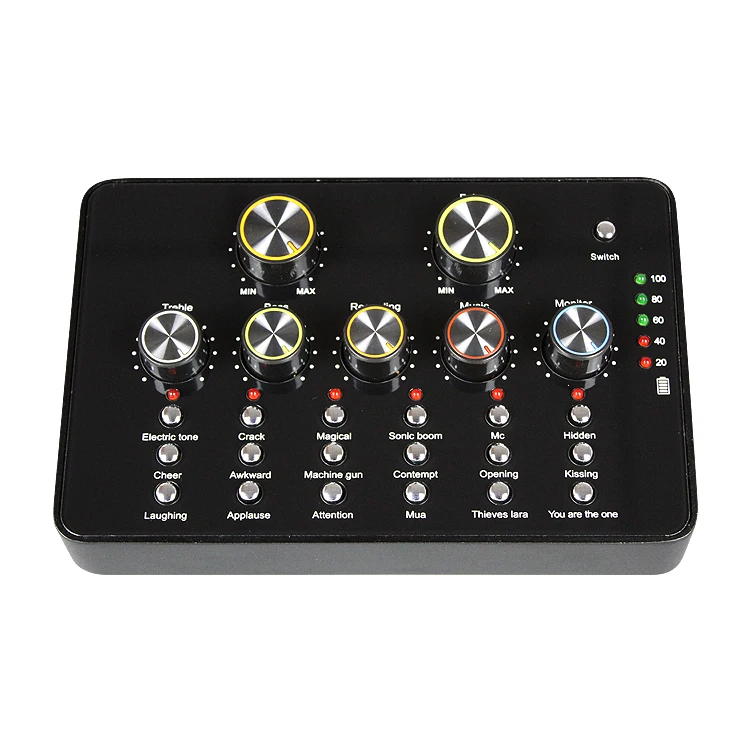 
 Профессиональная звуковая карта для микрофона BAOBAOMI 2021 V10  