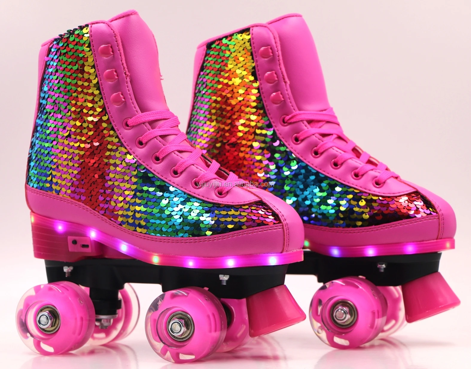 Good Quality Quad Roller Skate With Light Pu Wheel Flashing Roller