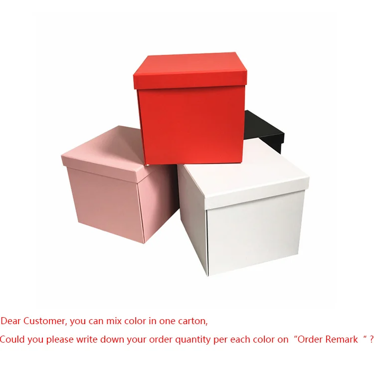 Квадратный ящик Подарочная коробка с цветами