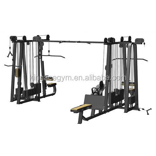Professional Commercial Fitness Multi Function Strength Training Multi Jungle Cable 8 Station Machine for Gym