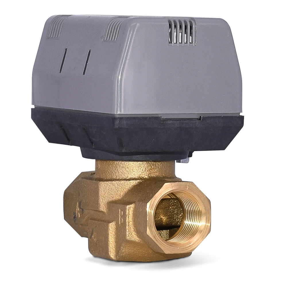 3 Wire 3 Way Motorized Valve for Fan Coil Units HVAC System