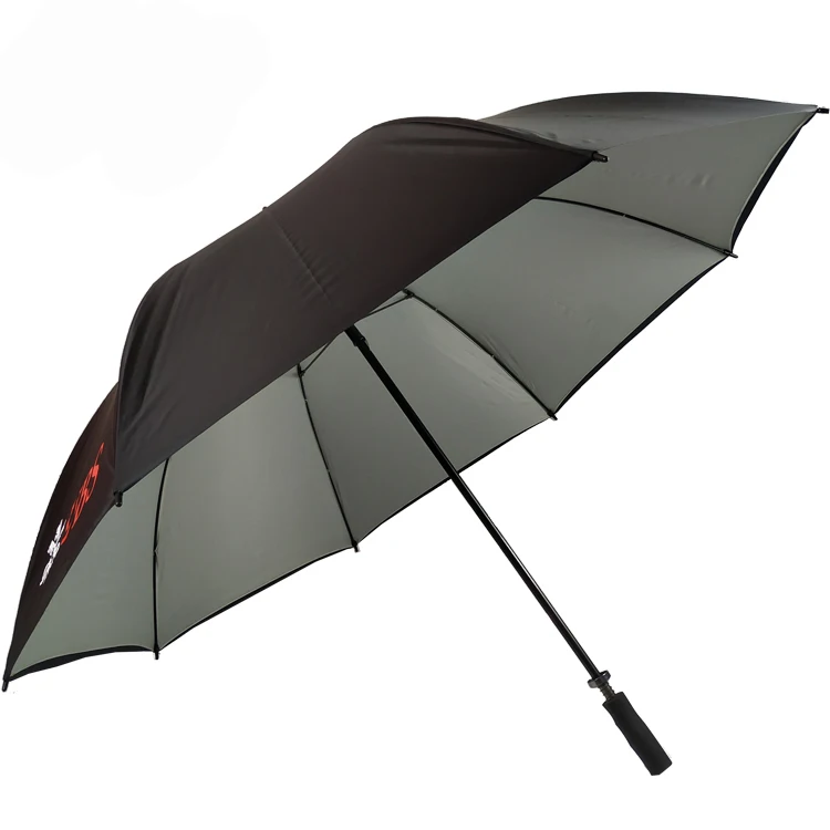 Silver Coated Parapluie Avec Interne jaune or et arbre-Rain & Sun Protection 
