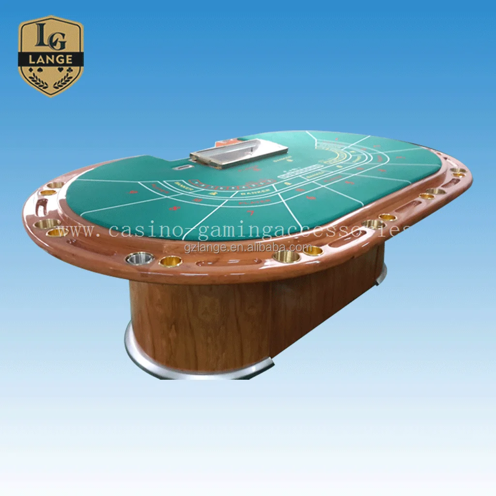 Качественный роскошный покерный стол из массива дерева с распылителем и технологией радиочастотной идентификации для