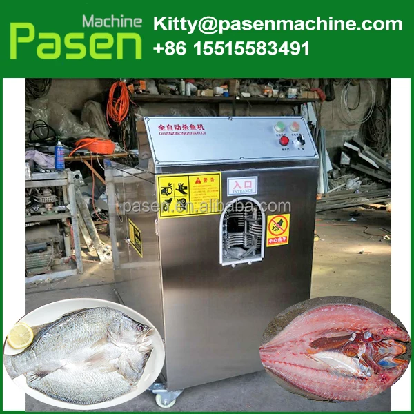 Carp Trout Fish Scaling Cleaning Machine Sardine Fish Gutting Killing Machine