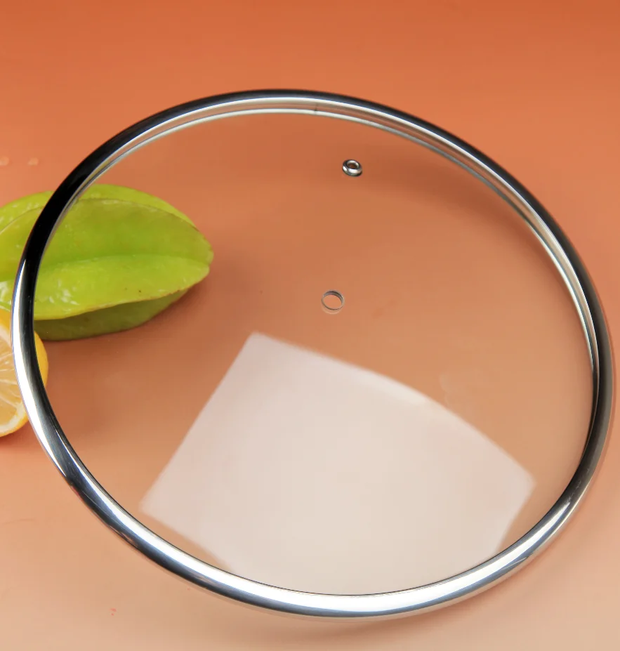 Производитель H-образной крышки из закаленного стекла для сковороды