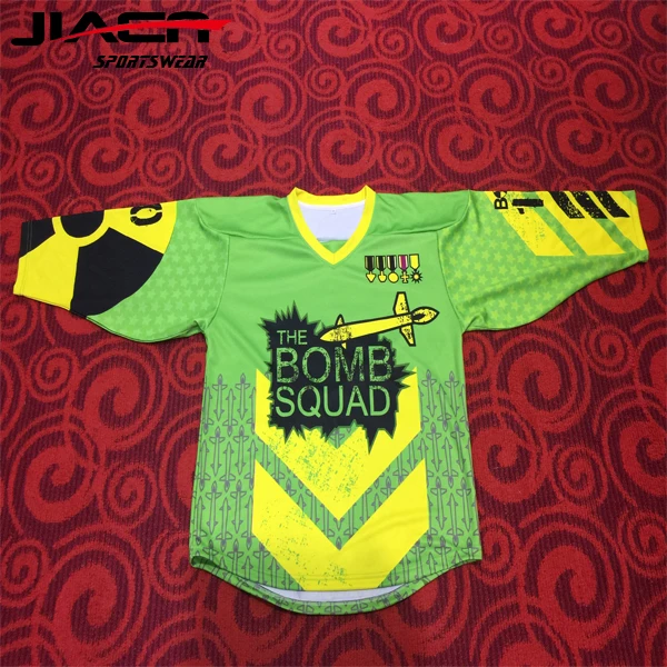 lime green hockey jersey