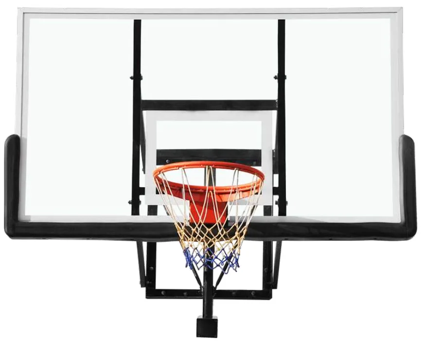 Fixed basketball. Стеклянный баскетбольный щит.