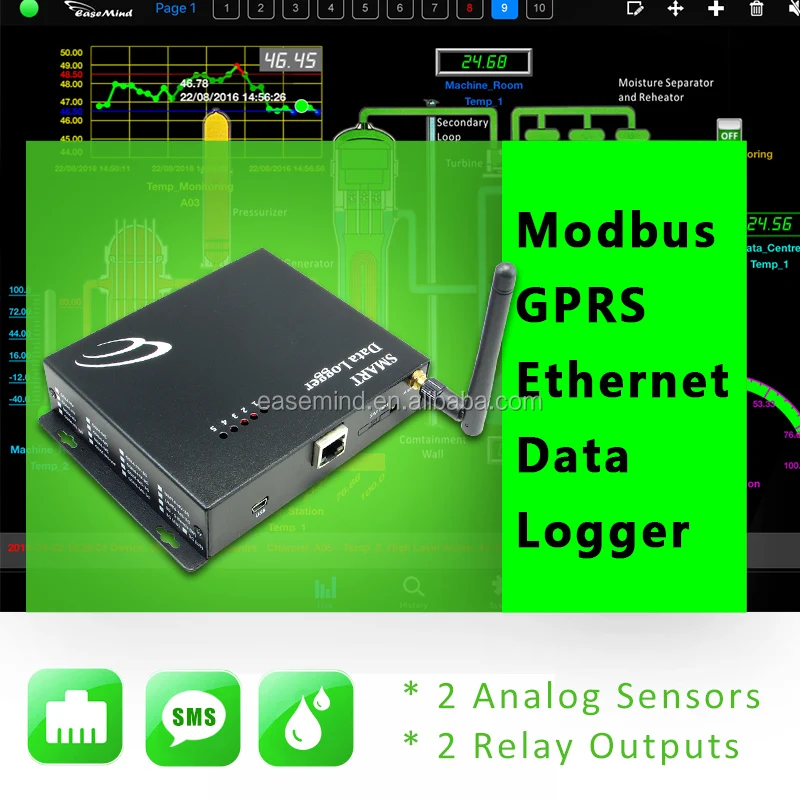 Rs485 Modbus Gprs Data Concentrator and Logger Temperature Humidity Control Unit