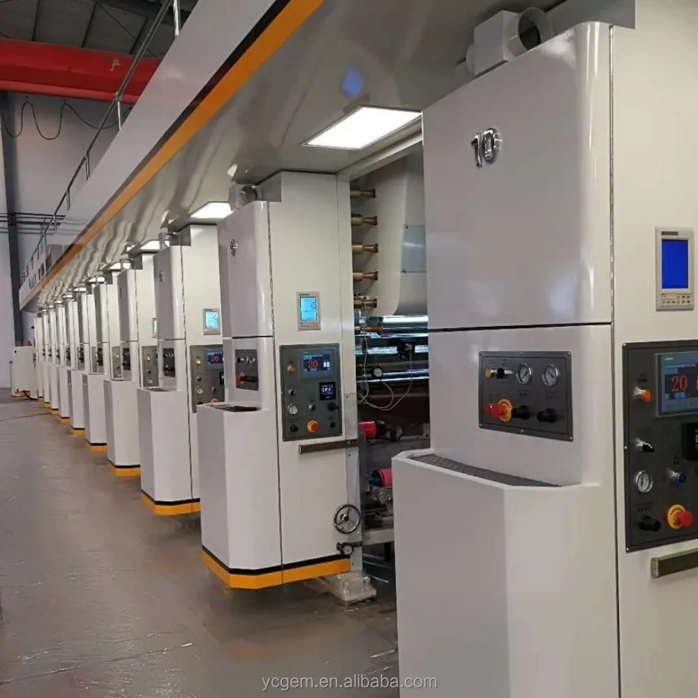 Rotogravure Printing Machine by Two Sides 12 Color ELS High Speed High Efficiency