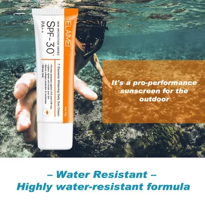 ELAIMEI Skin Protection Daily Sun Cream Moisturizing Whitening SPF 30 Sunscreen