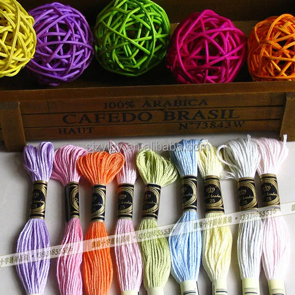 Пряжа гобелен вышивка крестиком смешанные цвета нитки Лот