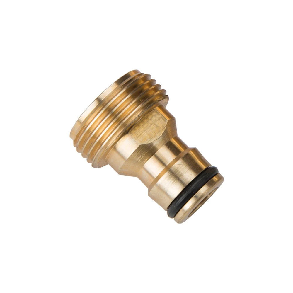 Useful Brass Hose Tap Connector 3/4" threaded garden water Pipe Adaptor Fitting 