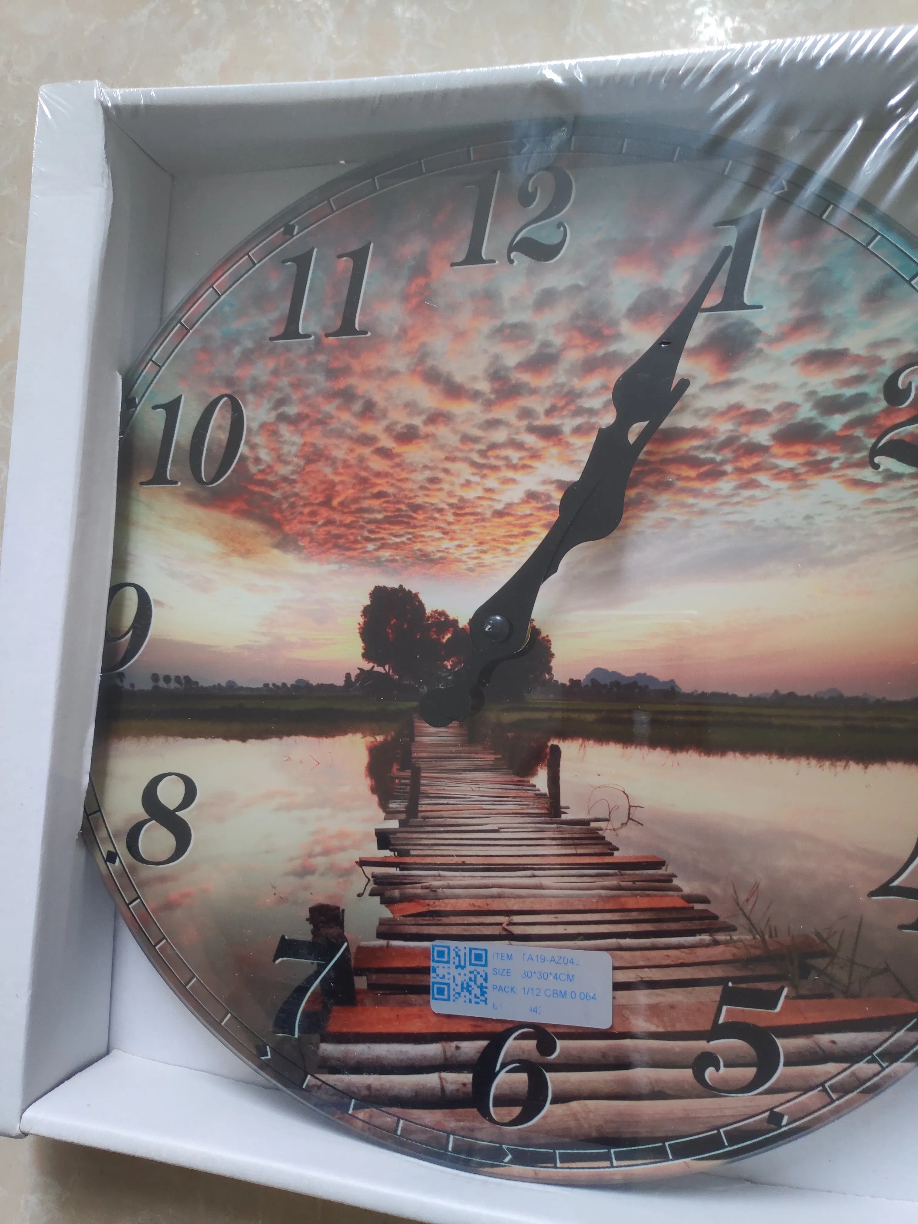 Wholesale Vintage Wood Round Wall Clock Mdf Board Customized Size For