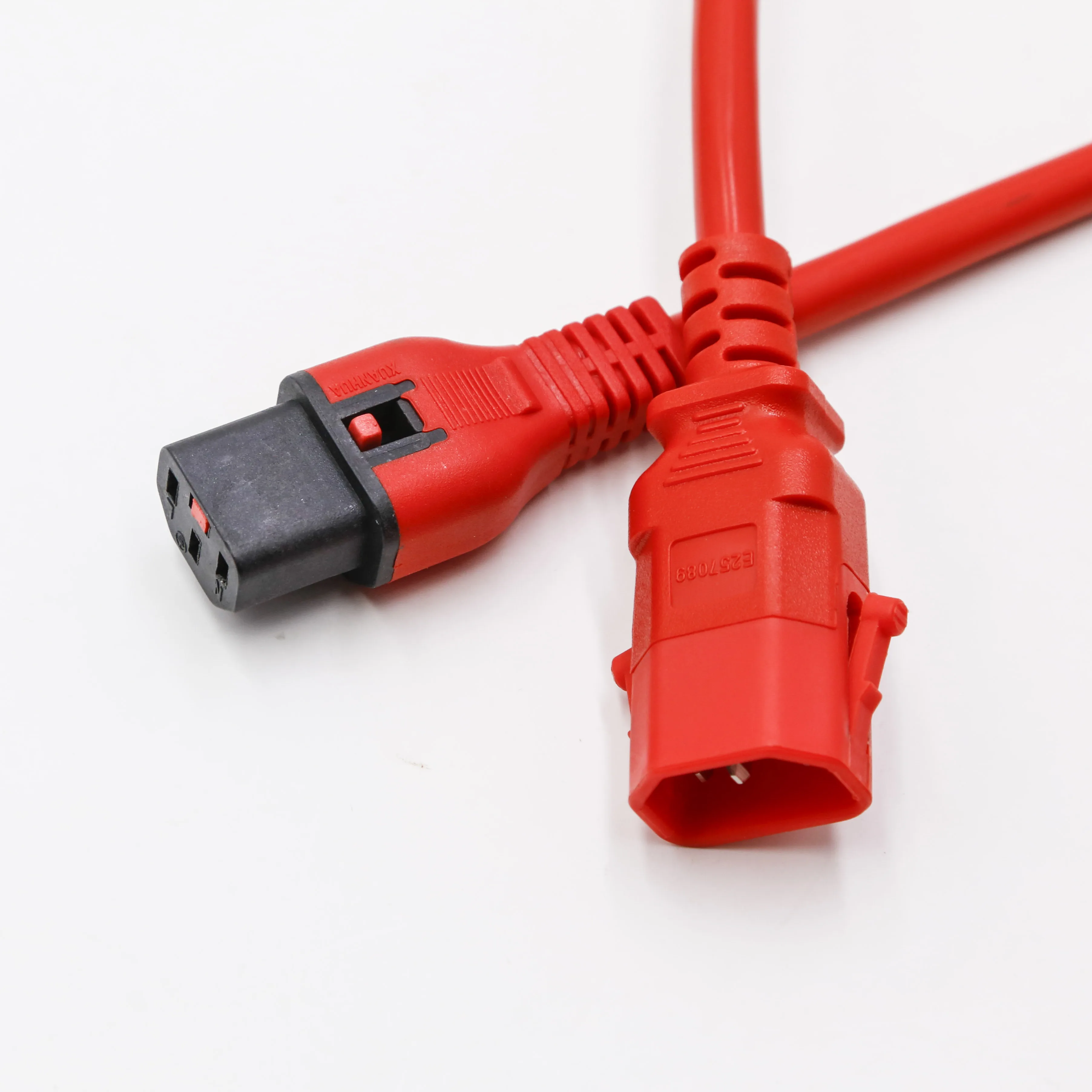 Z-lock Dual Locking C14 to C13 Power Cord - 15A/250V, 14/3 SJT Z-lock Dual Locking C14 to C13 Power Cord - 15A/250V, 14/3 SJT