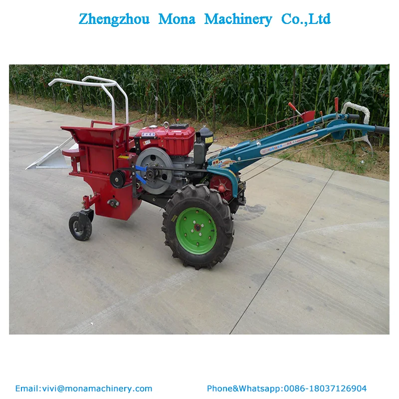 Tractor Mount 2 Rows 3 Rows Mini Sweet Corn Harvester With Peeling Self-propelled Combine Corn Harvester Corn Picker for Sale