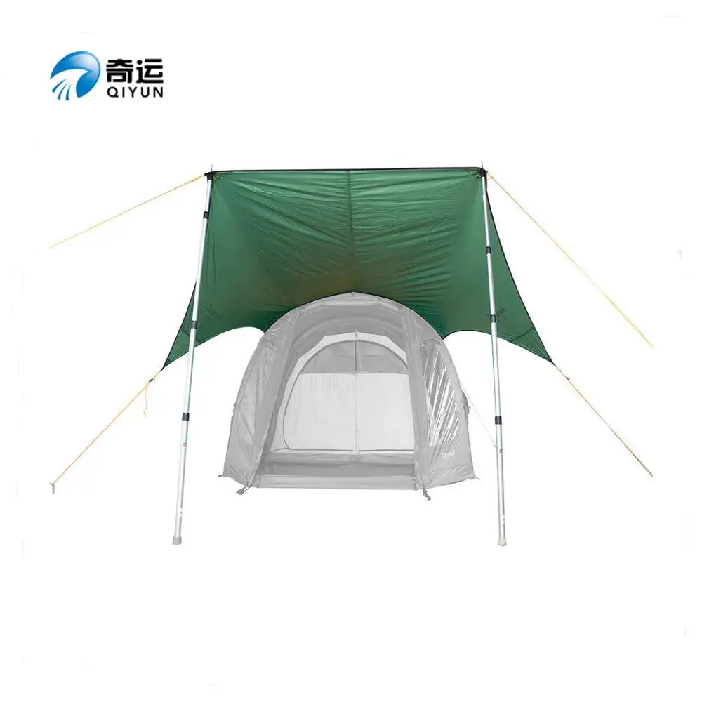 QIYUN 3-х секционный 180 см дешевые блюда и отличный продукт по анодированным покрытием на открытом воздухе телескопической трубки Труба для палаток/Изготовленные На Заказ алюминиевые опоры для тента