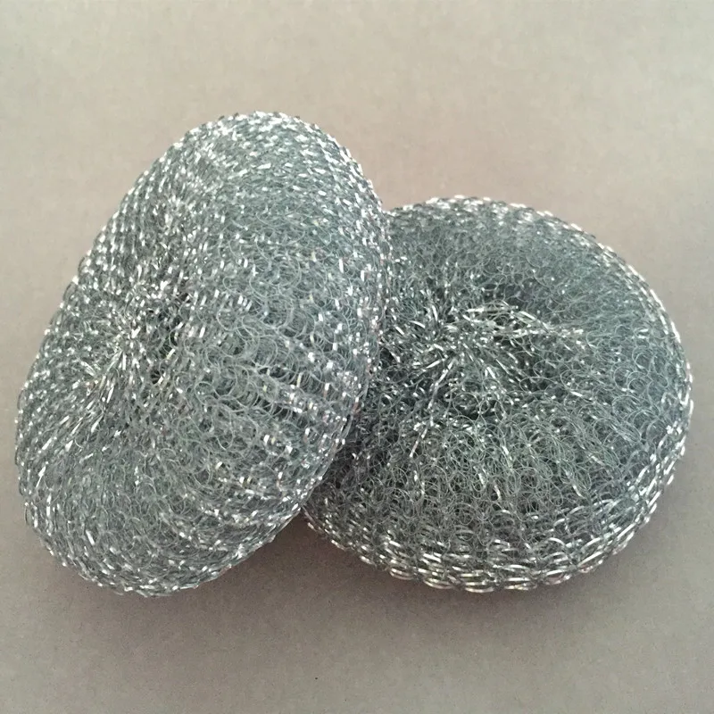 Galvanised Steel Wire Metal Mesh Sponge Scrubber for Pot Cleaning - China  Mesh Scourer and Pot Scourer price