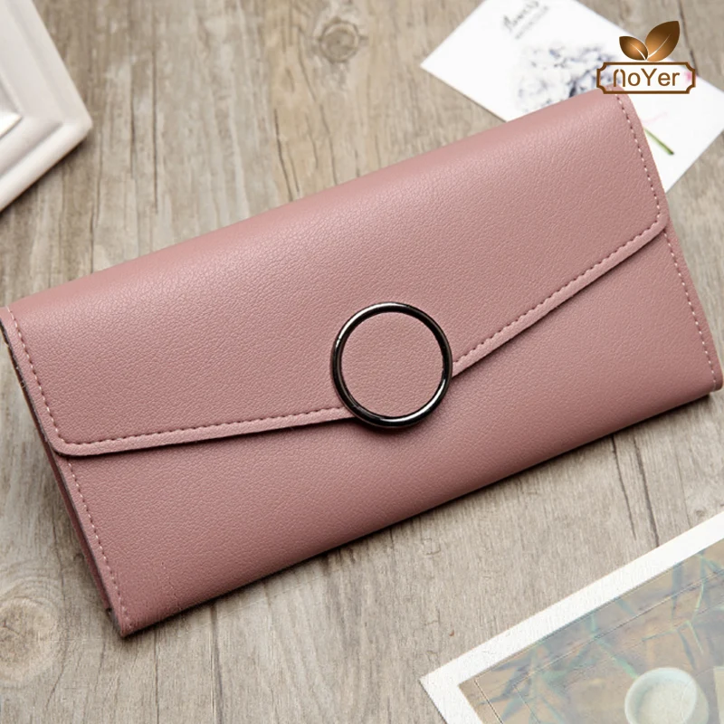 long flat wallet with coin compartment Alibaba