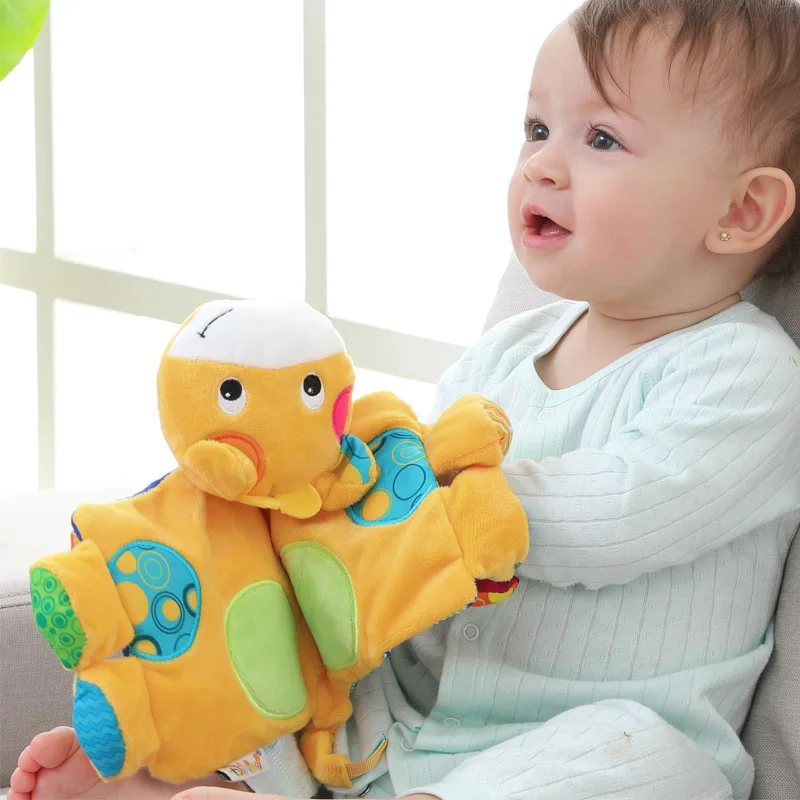 Новый дизайн Мультяшные животные олень плюшевые игрушки для новорожденных дошкольное образование тканевая книга развития