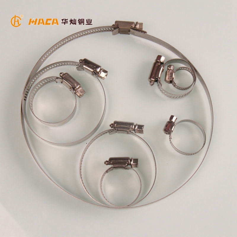 
HUACAN HC1056 Customized Tube or Pipe Fittings Stainless Steel Hose Clamp 
