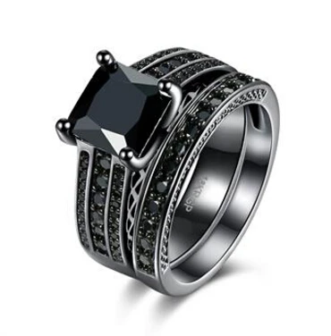 fake black diamond ring