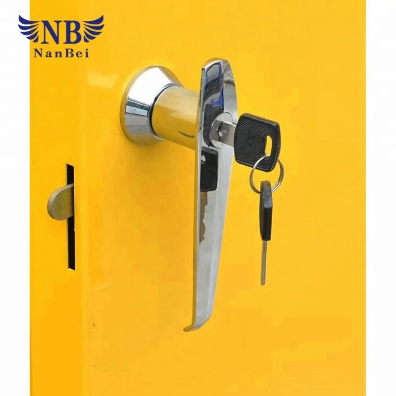 Industrial Chemical Flammable Storage Cabinet With Yellow Color