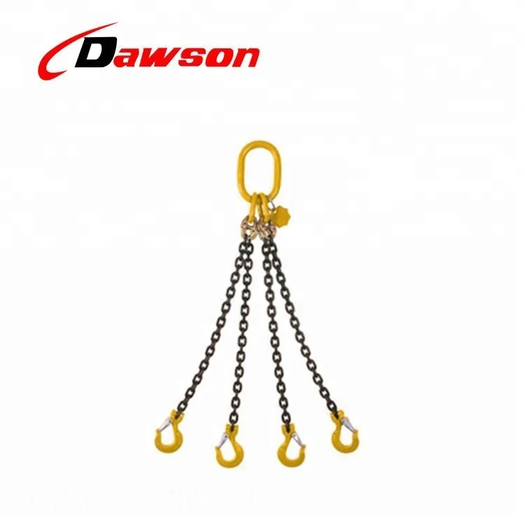 Clamp Plastic Bucket Barrel Oil Tank G80 Chain Sling Ports Installation Color : 4t , Size : 1m Chain Sling Four Legs Chain Sling Chain Sling 4 Ton Iron Oil Drum Lifter Wharfs Steel Machinery 