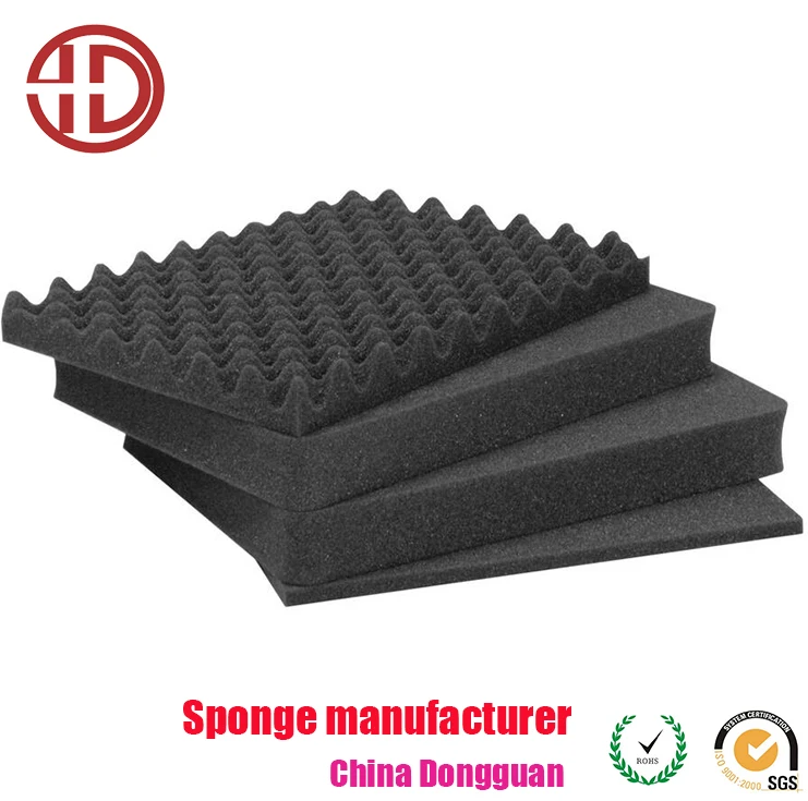 Protective Foam Inlay Wave Shape Polyurethane Material Soft Foam Insert Packing Foam