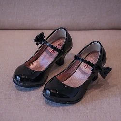 Лидер продаж, детская обувь принцессы на высоком каблуке, Корейская версия