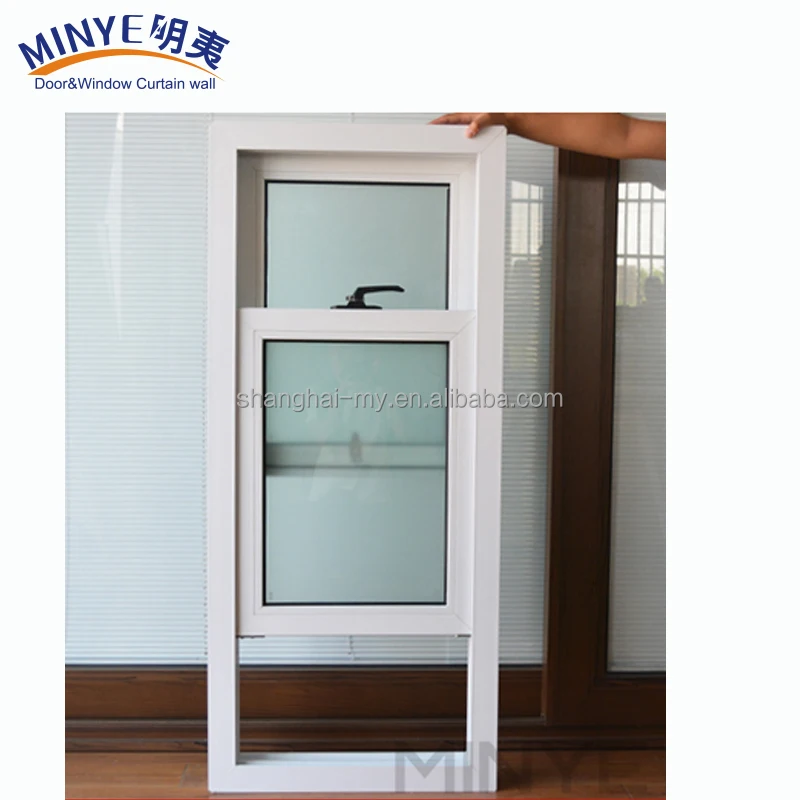 Australian Standard Plastic PVC Vertical Sliding Window Double Glazing Door and Window