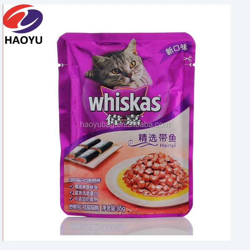 soft cat food in bag